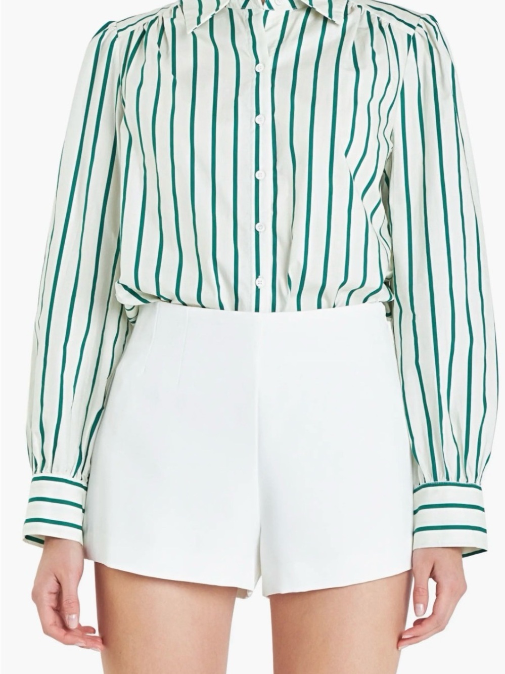 NWT English Factory Stripe Cotton Shirt, size L